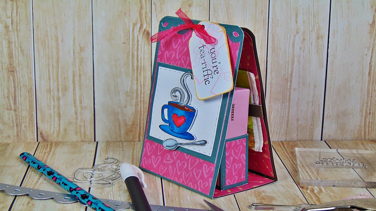 Basteln: Tee Verpackung mit Schokoladenfach selber machen / Basteln mit Papier