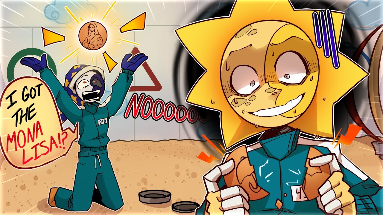 Sun and Moon SURVIVE SQUID GAMES in Roblox