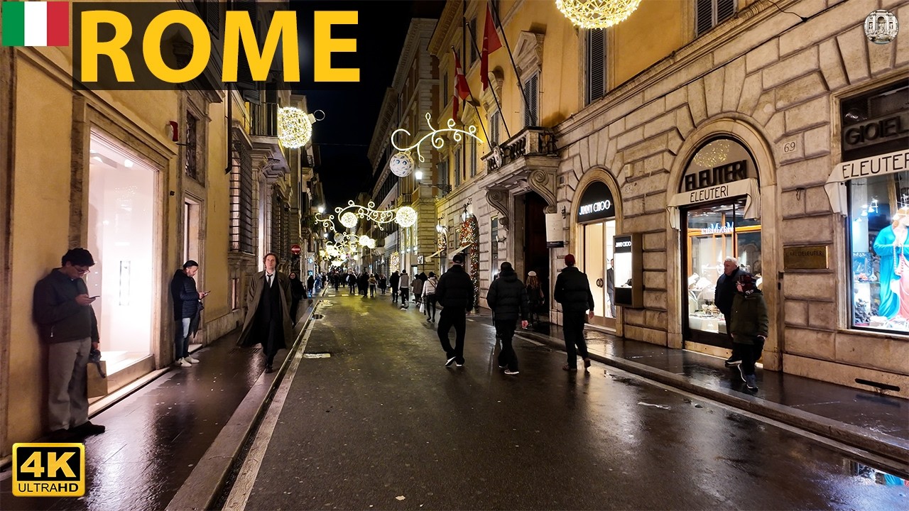 Via Condotti, Rome — All the Big Brands Are Here | January 2026 | 4K