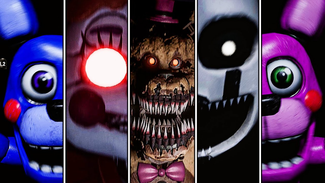 Five Nights at Freddy's VR Help Wanted All Jumpscares (Night Terrors)