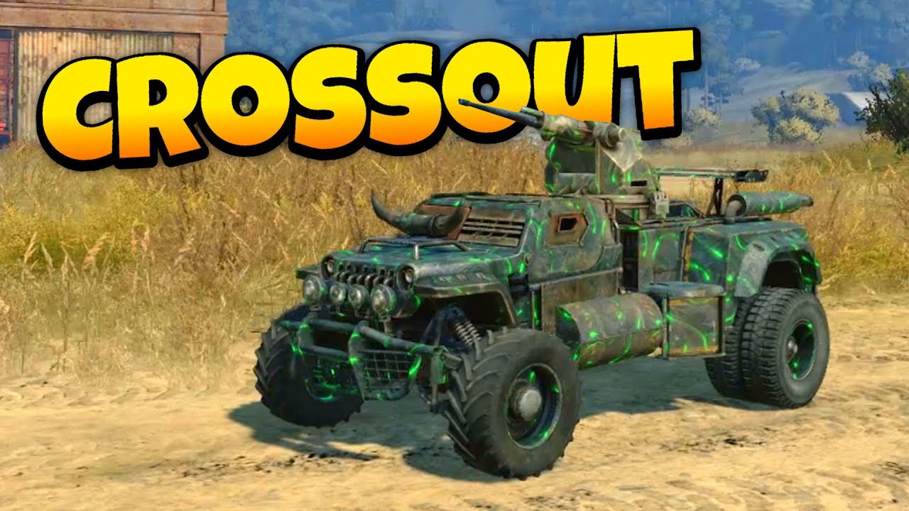 Crossout - The Green Machine! - Epic Multiplayer Vehicular Destruction!  Crossout Open Beta Gameplay