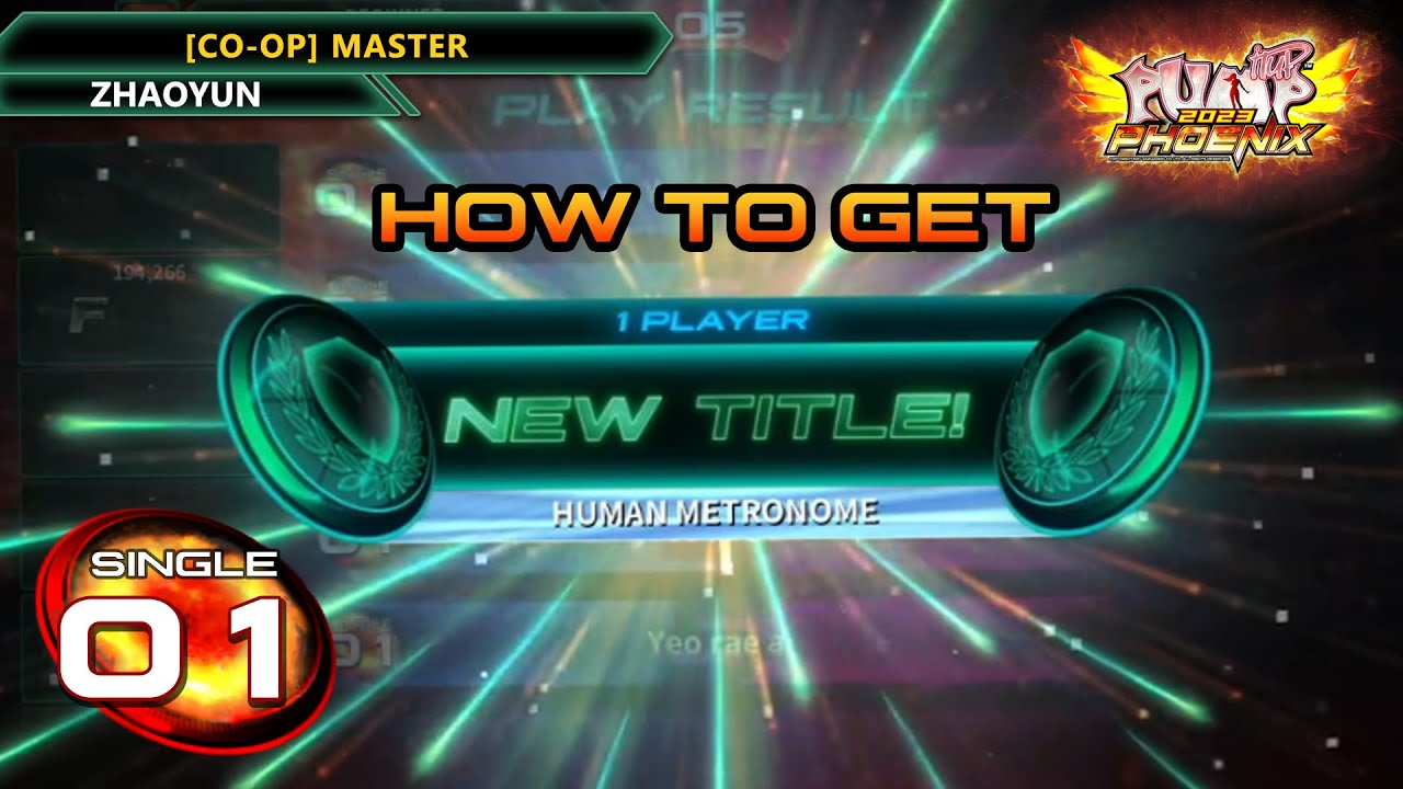 I got my very first title: HUMAN METRONOME (Yeo Rae A S1) | PUMP IT UP PHOENIX