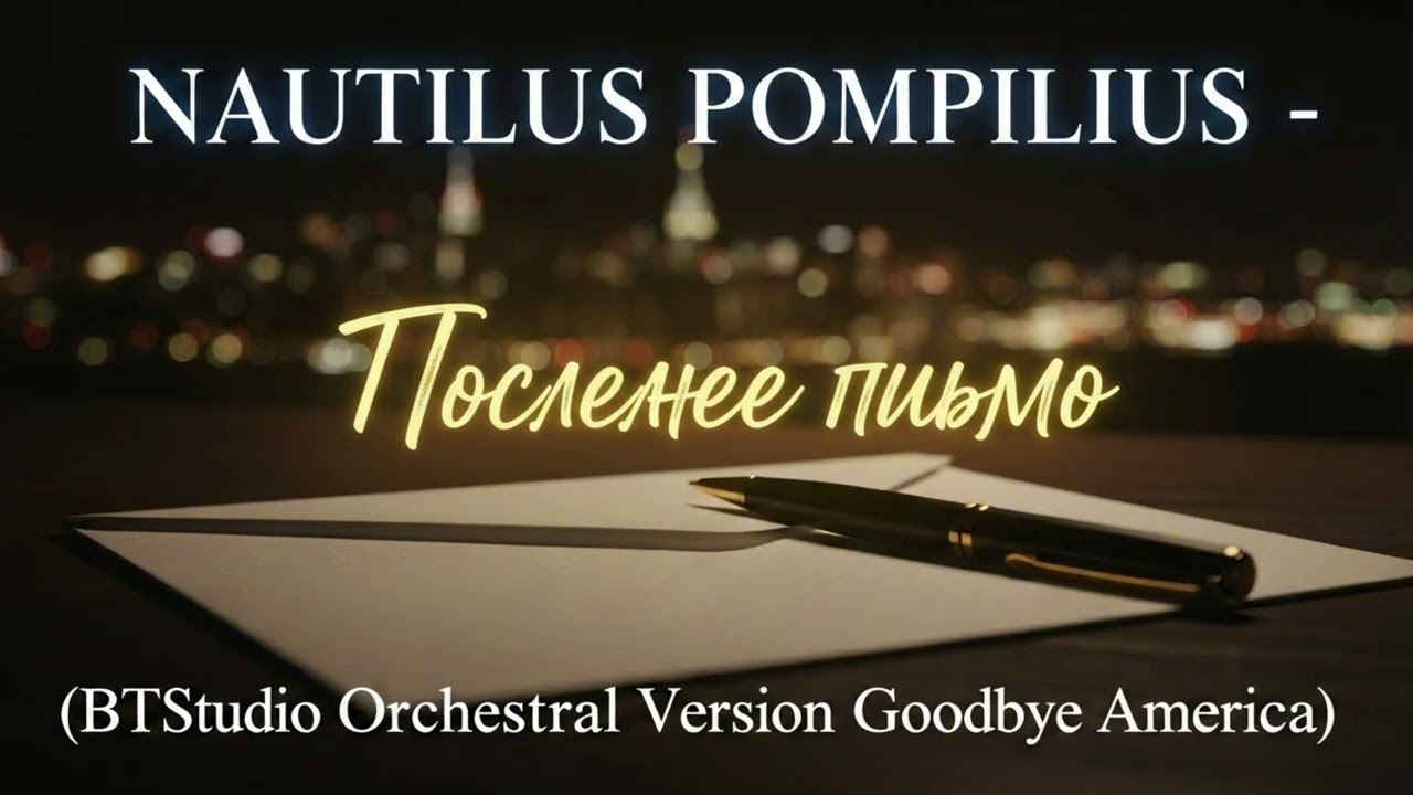Наутилус Помпилиус - Последнее письмо (BTStudio Orchestral Version Гудбай, Америка)