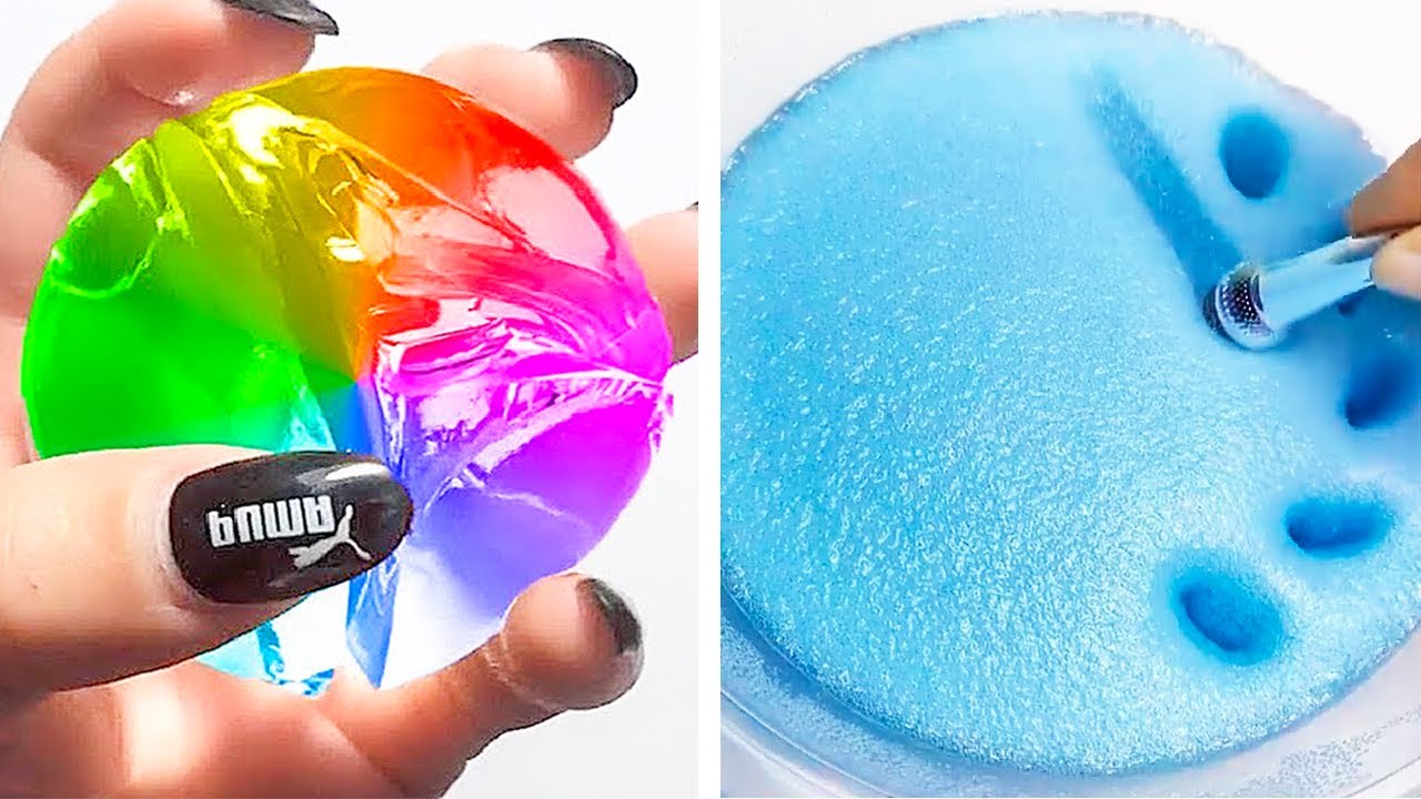Удовлетворяющая слизь Slime ASMR | Расслабляющее видео слизи # 2346