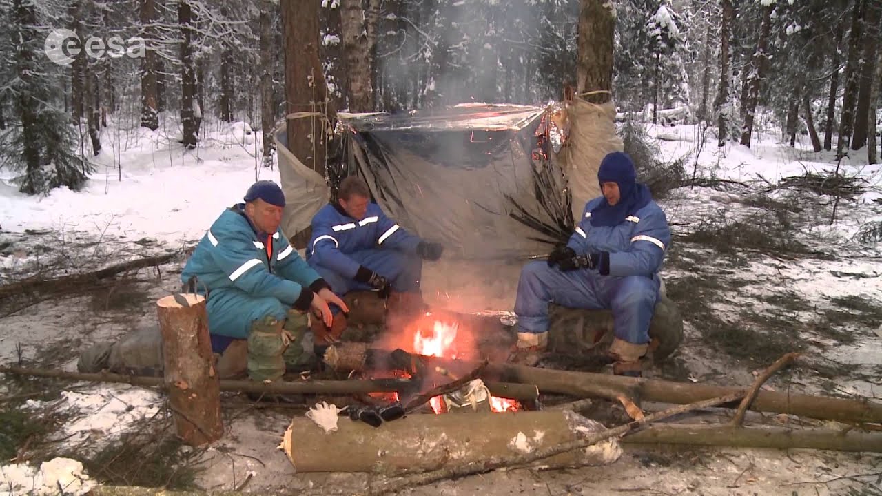 ESA astronaut Tim Peake winter survival training