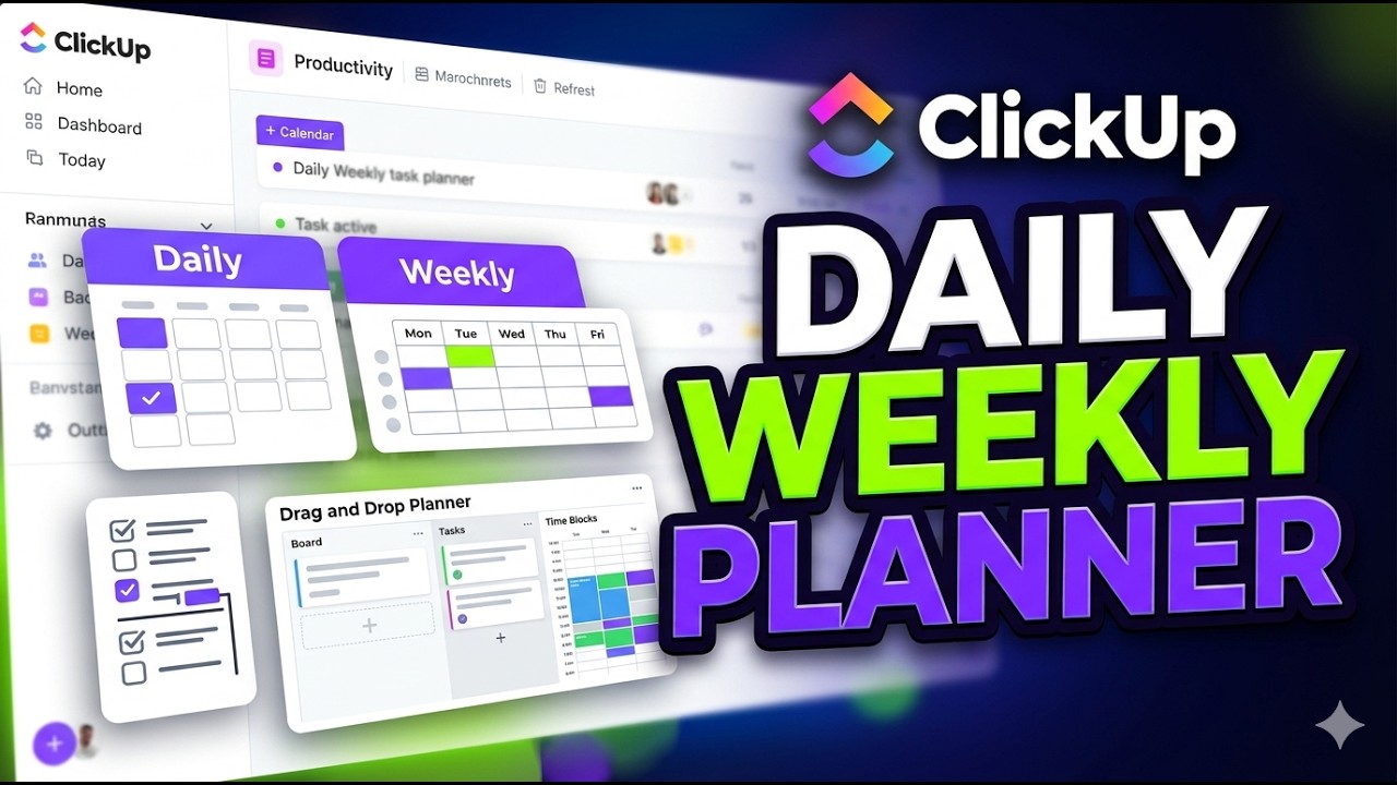 Build ClickUp Daily Weekly Planner [Simplified]