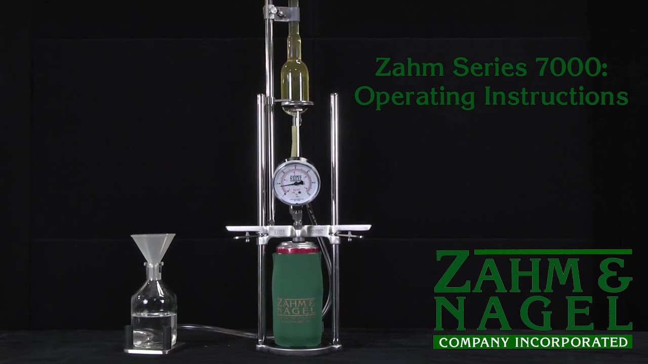 Zahm Series 7000 New Style Air Tester: Operating Instructions