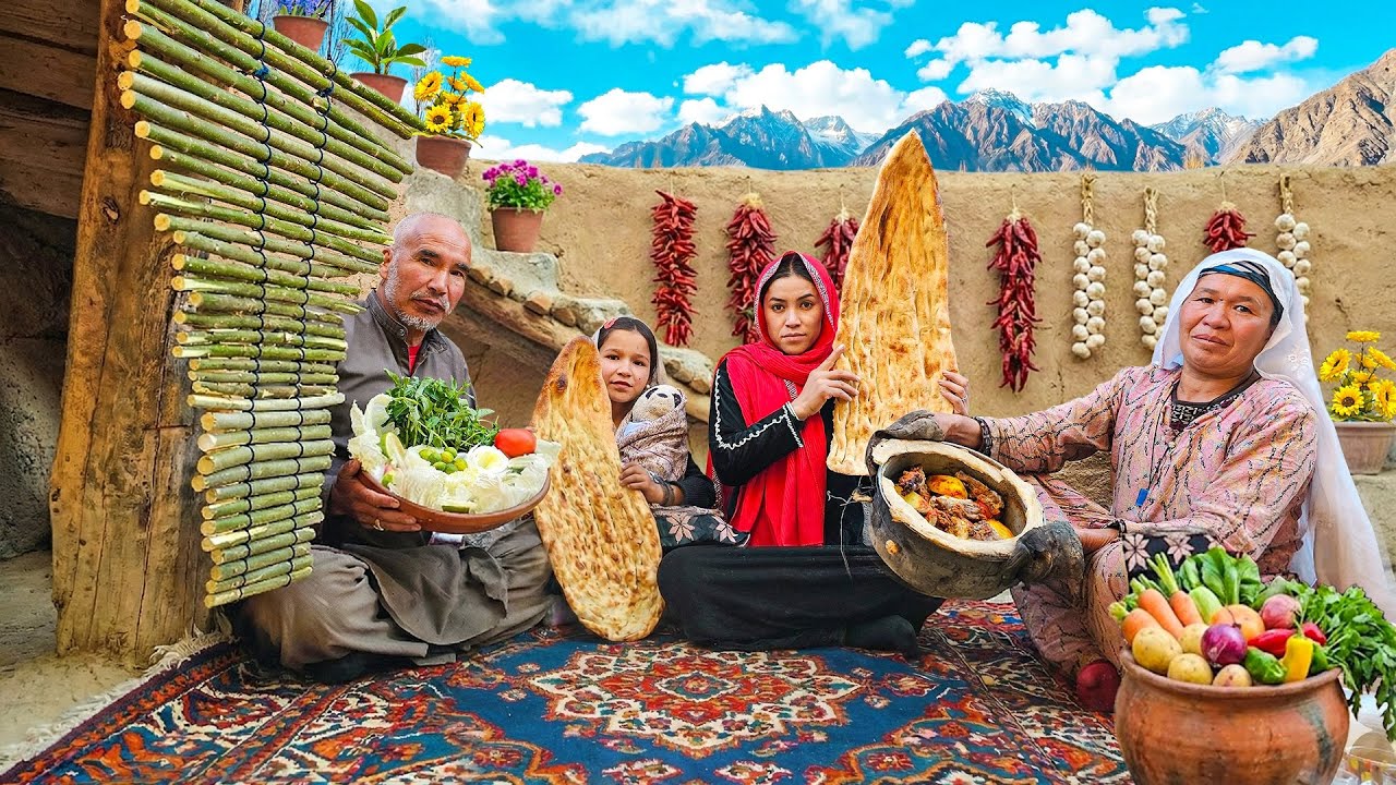 Sealed with Dough: Cooking Traditional Afghan Lamb in a Pot Under Burning Coals