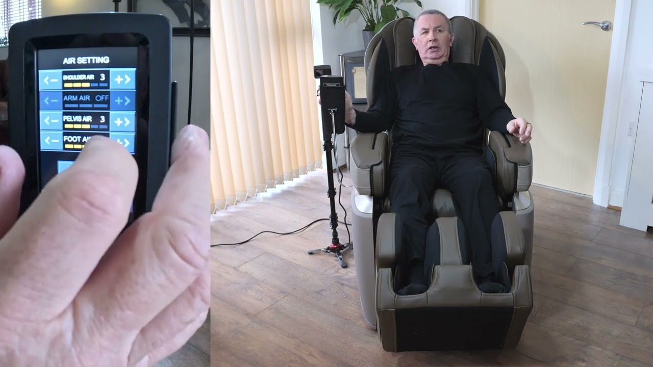 Massage chair review. Massage chair stretching Fujiiryoki JP 2000, 5D+AI