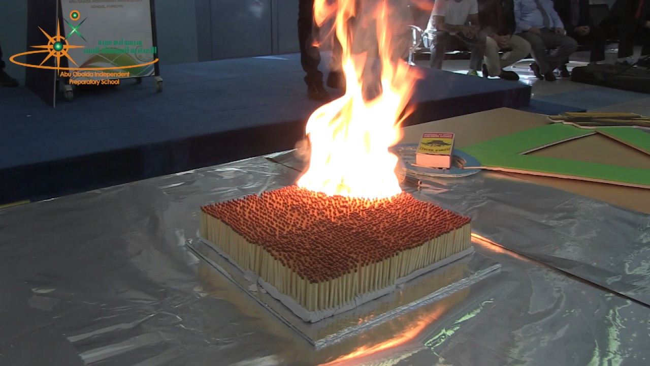 اشتعال الكبريت التفاعل المتسلسل  Matches Chain Reaction