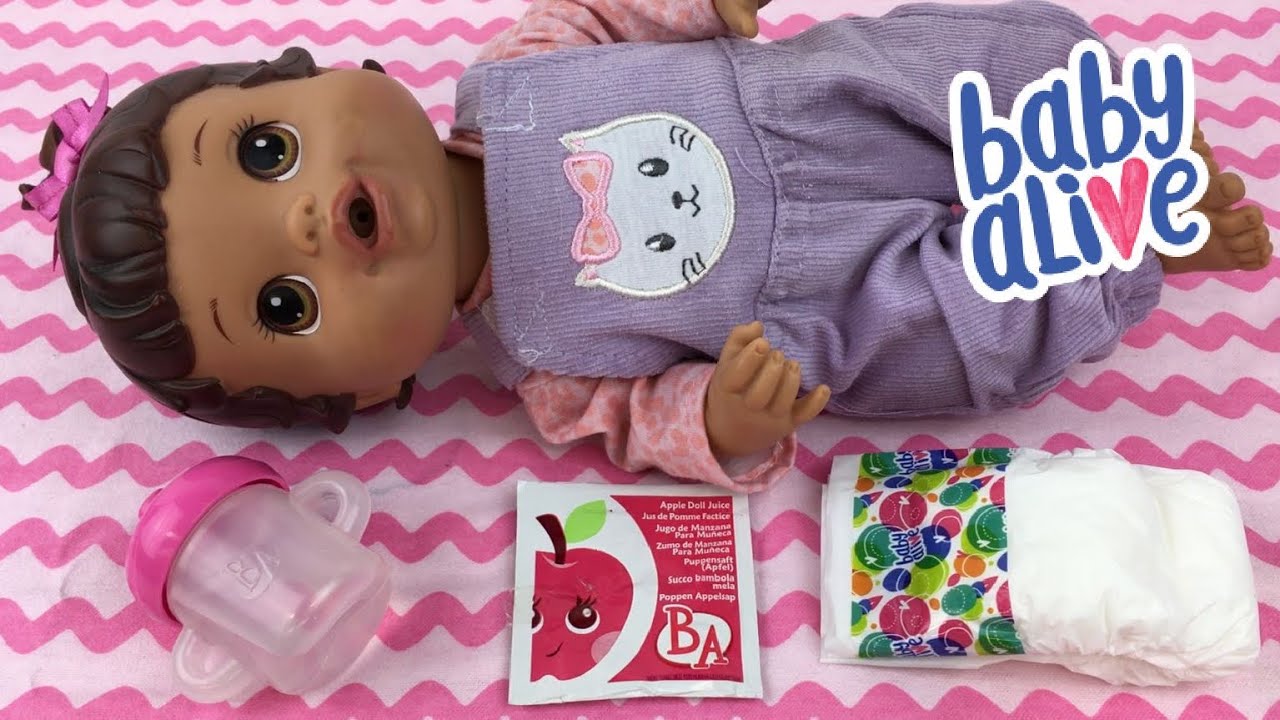 Baby Alive Feeding with Vintage Apple Doll Juice