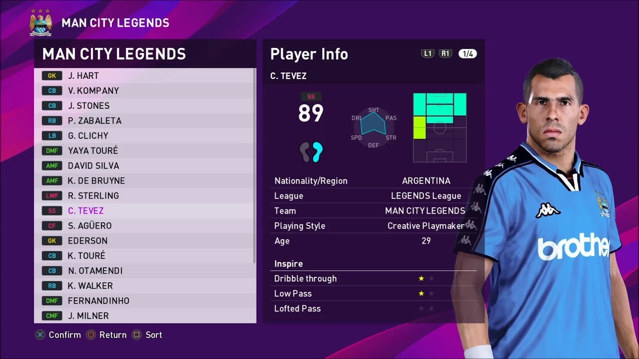 Man City All Time best PES 2020 Ft. Aguero, Tevez, Yaya Toure