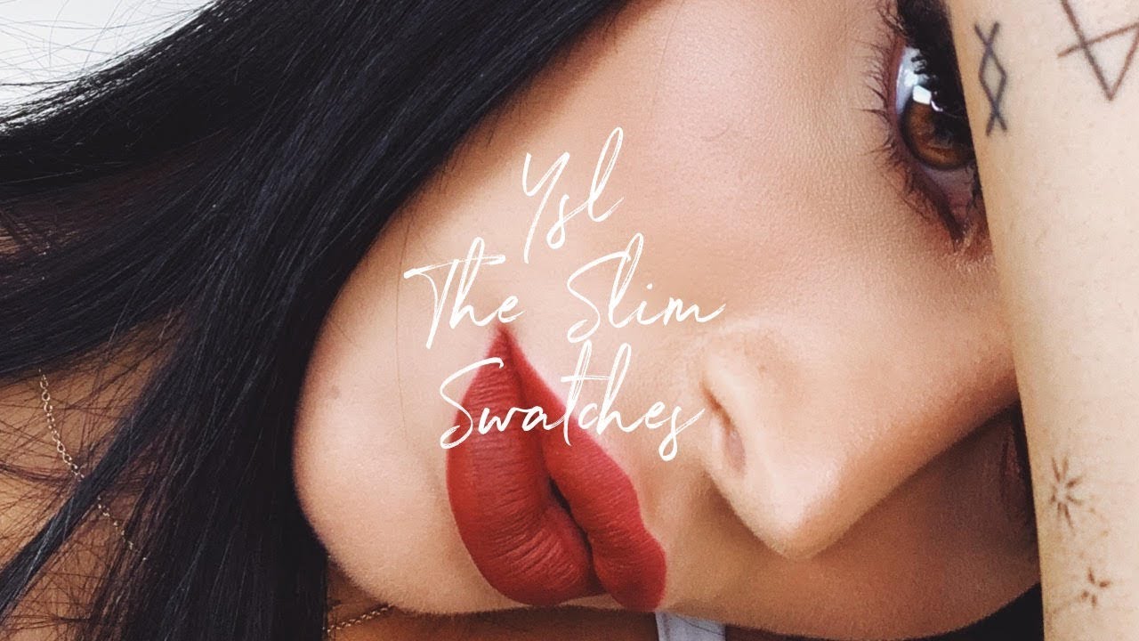 REVIEW - YSL Rouge Pur Couture The Slim Swatches