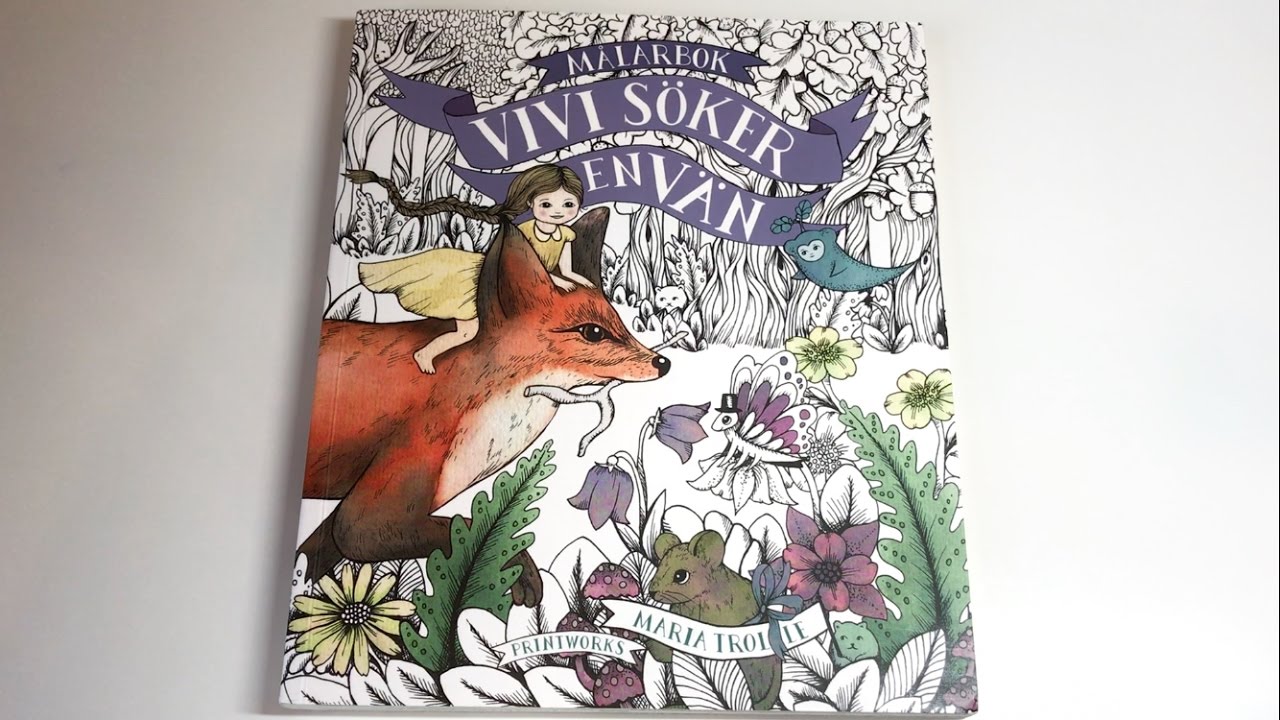 Flip Through: Vivi's Looking For A Friend (Vivi Söker En Vän) Coloring Book By Maria Trolle
