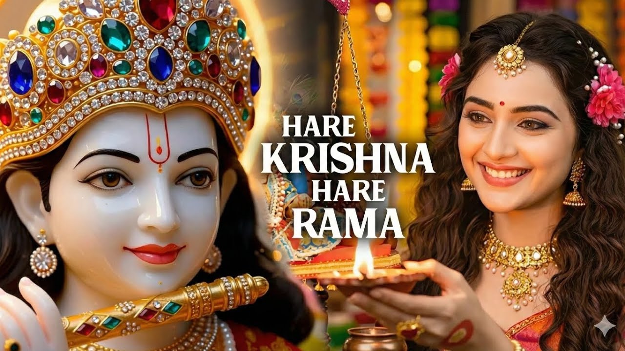 નવીન હરે કૃષ્ણ હરે રામા ભજન | New Gujarati Bhajan 2026 | Hare Krishna Hare Rama | Divya Naad