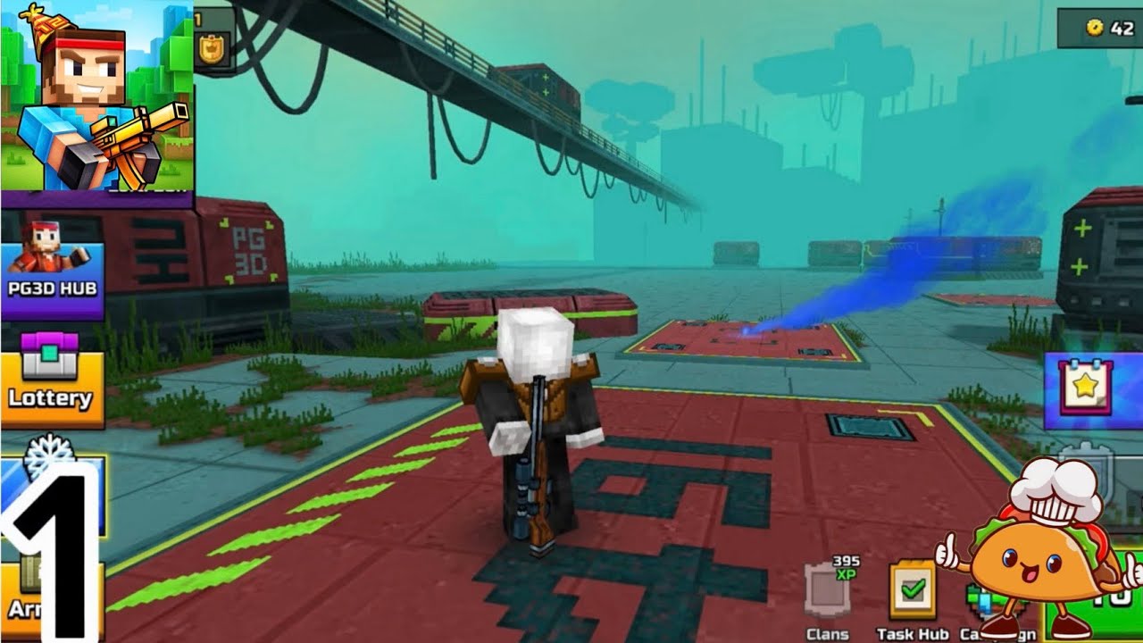 Pixel Gun 3D - Gameplay Walkthrough Part 1 - Pixelated World: Levels 1-5 (iOS, Android)