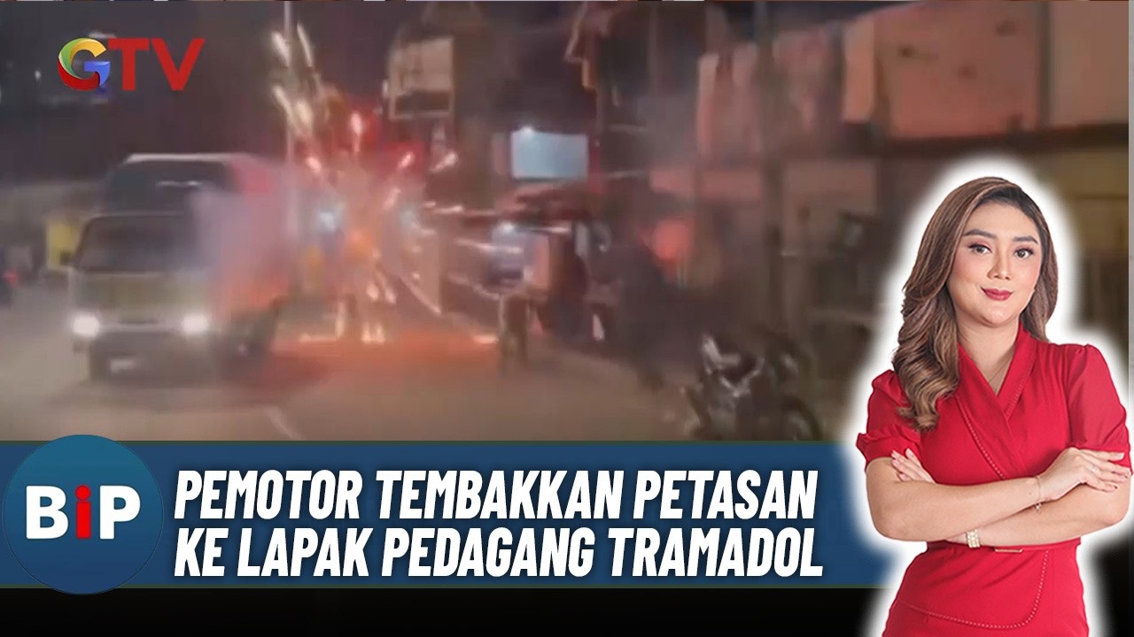 Viral! Pemotor Tembakkan Petasan ke Lapak Pedagang Tramadol, Pedagang Kocar-Kacir |FULL BIP (16/3)