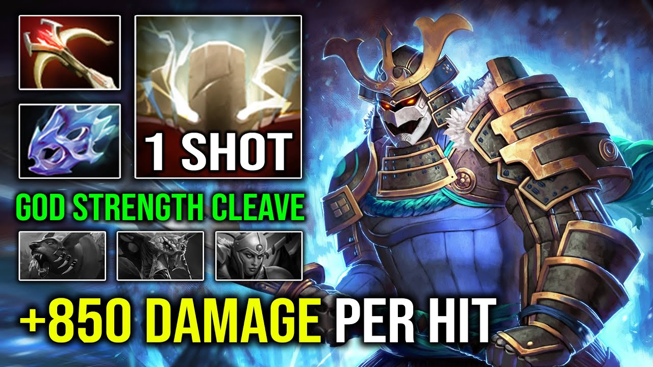 WTF +850 Damage Per Hit 1 Shot Cleave God Strength Sven with Insane 976 GPM Dota 2