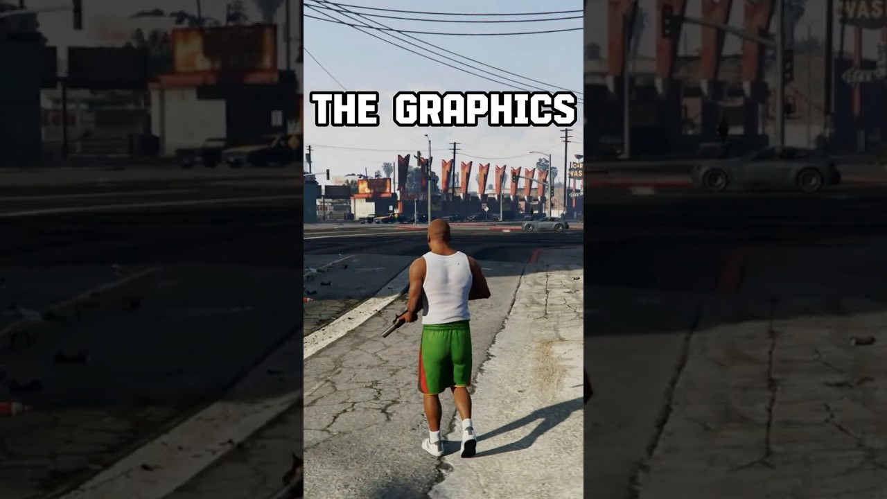 Как улучшить графику в GTA 5! #gta #шорты