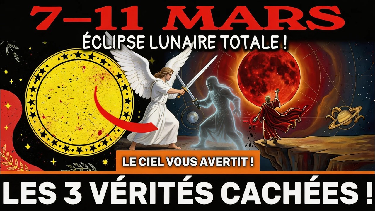 VOUS DEVEZ LE SAVOIR AVANT DEMAIN ! La semaine 7 -11 mars – L'ÉCLIPSE LUNAIRE TOTALE change TOUT !