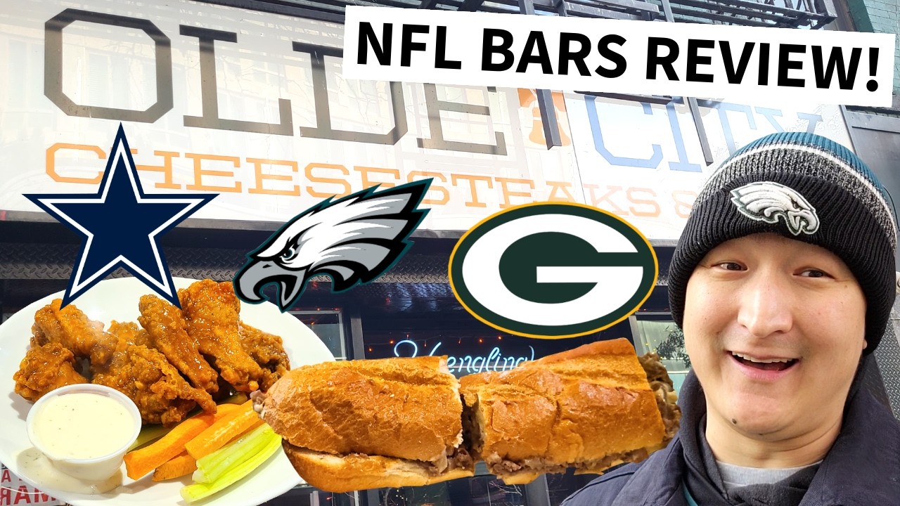 Reviewing NFL BARS in NYC! Eagles, Cowboys, and Packers Bar Reviews!
