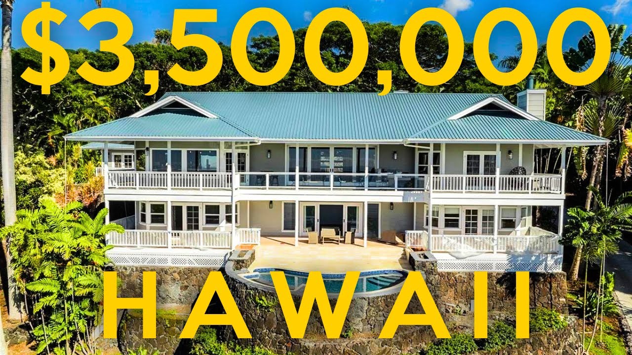 INSIDE a HUGE Kona Home with Sweeping Ocean Views!