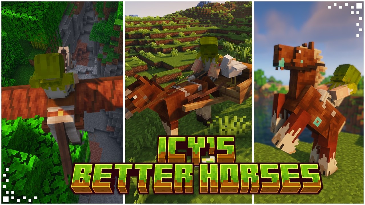 Icy's Better Horses (Minecraft Mod Showcase) | The Horse Overhaul Minecraft Needed | 1.21.1 / 26.2