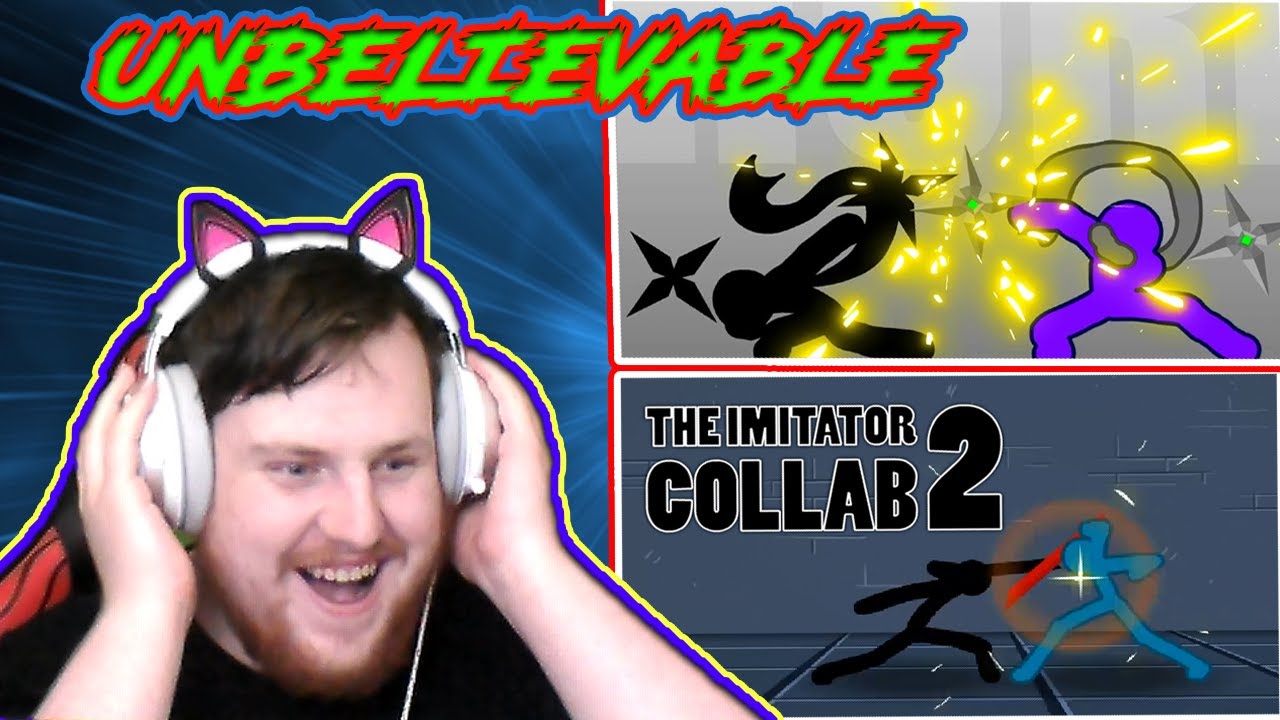 INSANE STICKMEN FIGHT | The Imitator Collab 1 & 2 Reaction (hosted by Shuriken)