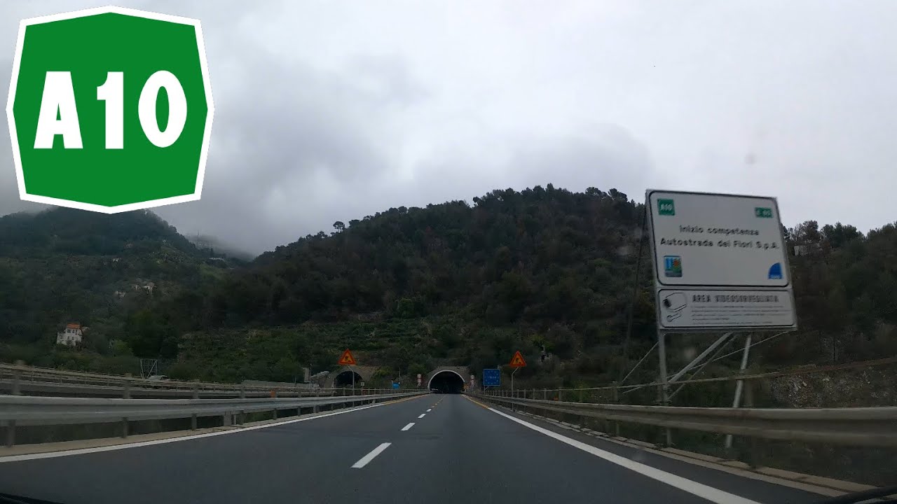 A10 Autostrada dei Fiori 2022 (Ventimiglia-Genova) 🌧️