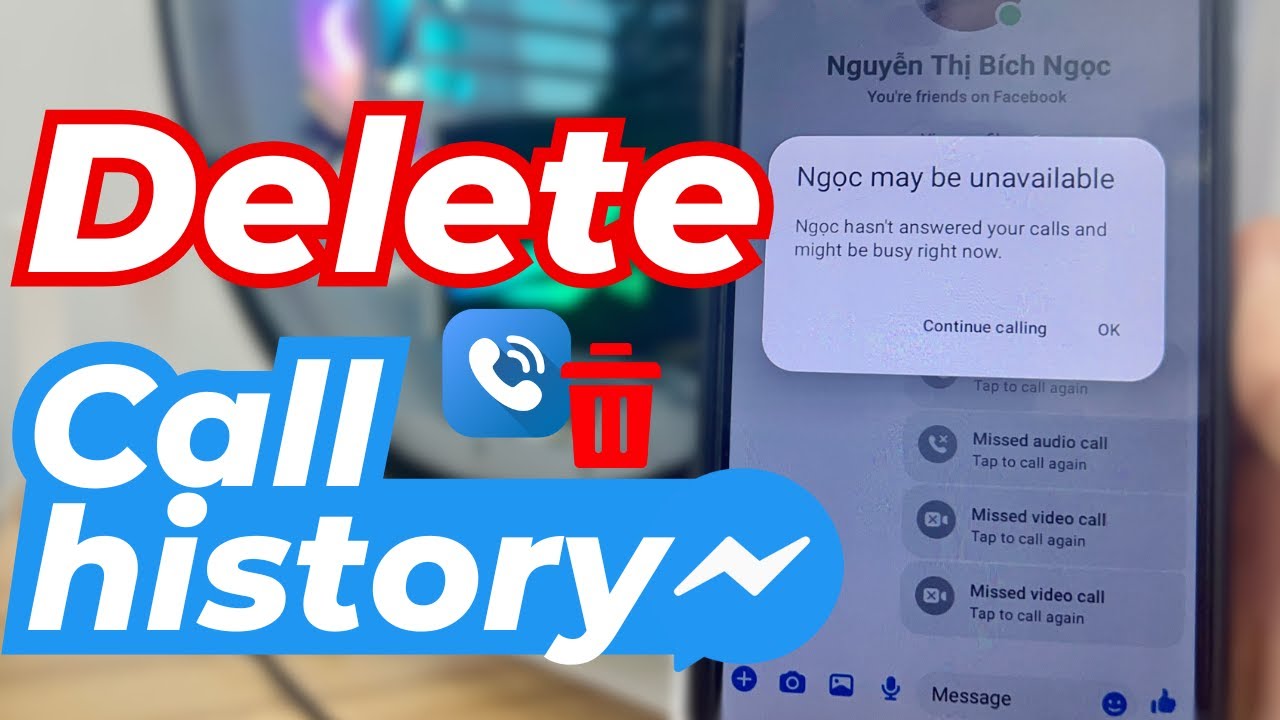 How To Delete Call History On Messenger || Clear Call History