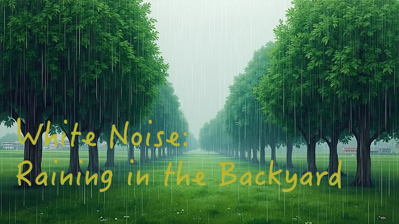 8h Rain + birdsong in the Backyard | Soothing Rain Sounds for Deep Relaxation & Focus| Danish Living