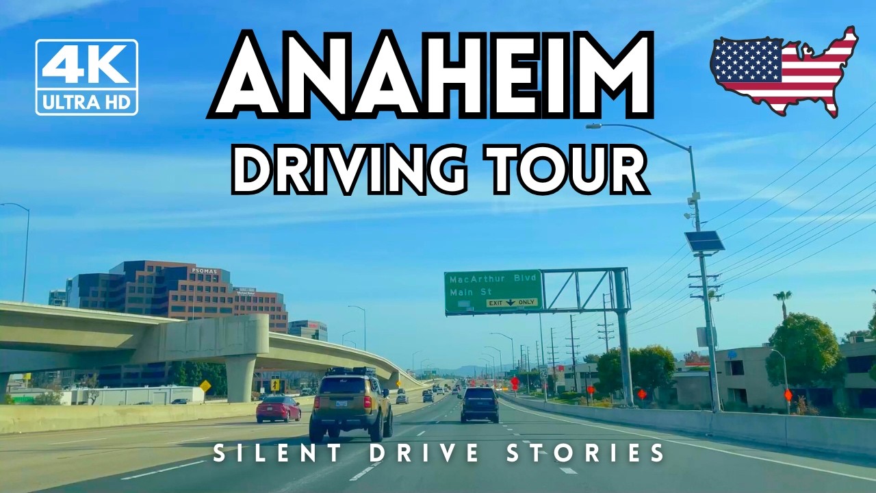 Anaheim City Drive 4K | Southern California Streets