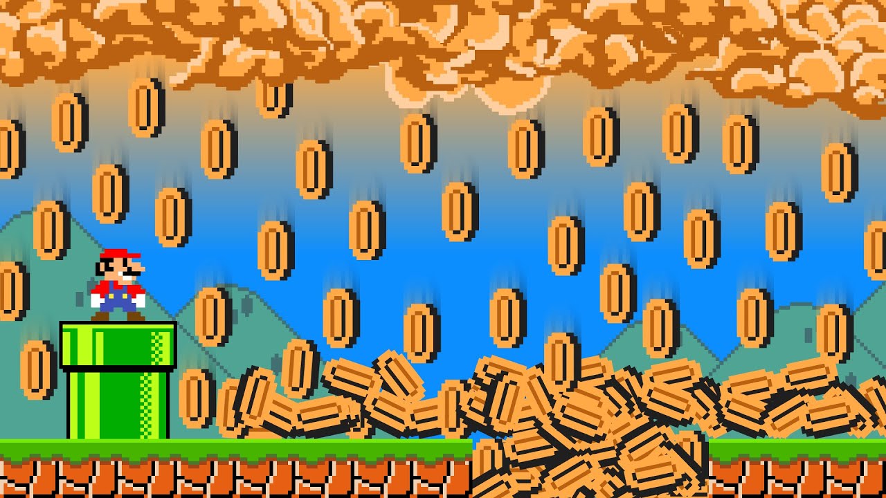 Super Mario Bros. but it's Raining COIN...