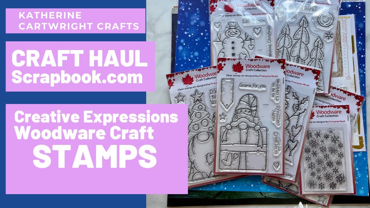 Scrapbook.com CRAFT HAUL | Creative Expressions Woodware Craft Collection Stamps