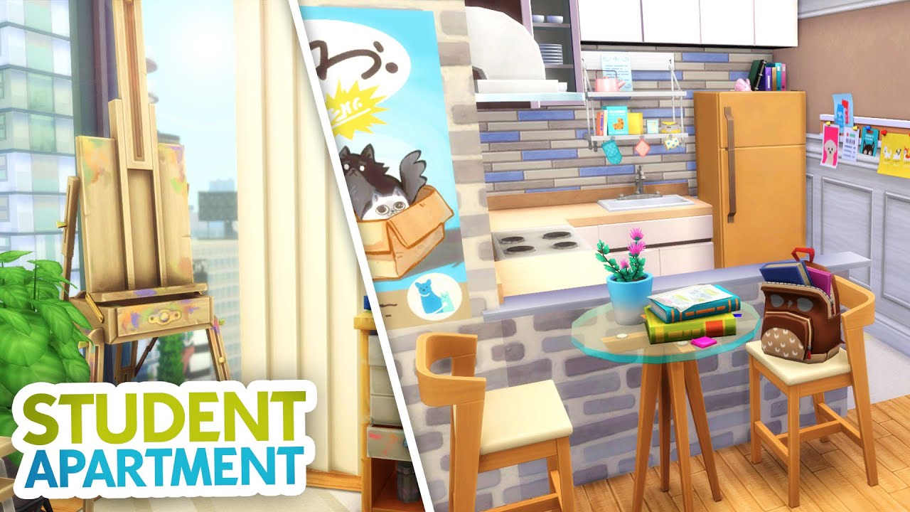 Student Apartment // Sims 4 Speed Build