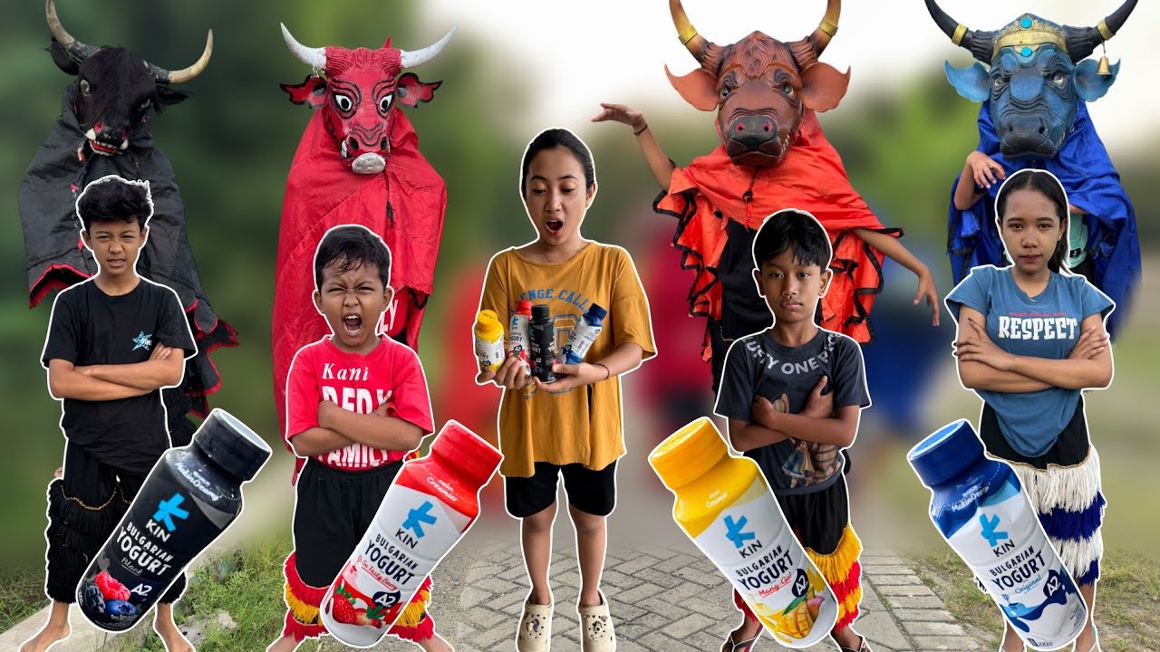 film pendek | BOCAH 2 INI MINUM YOGHURT AJAIB LANGSUNG BERUBAH JADI BANTENGAN 