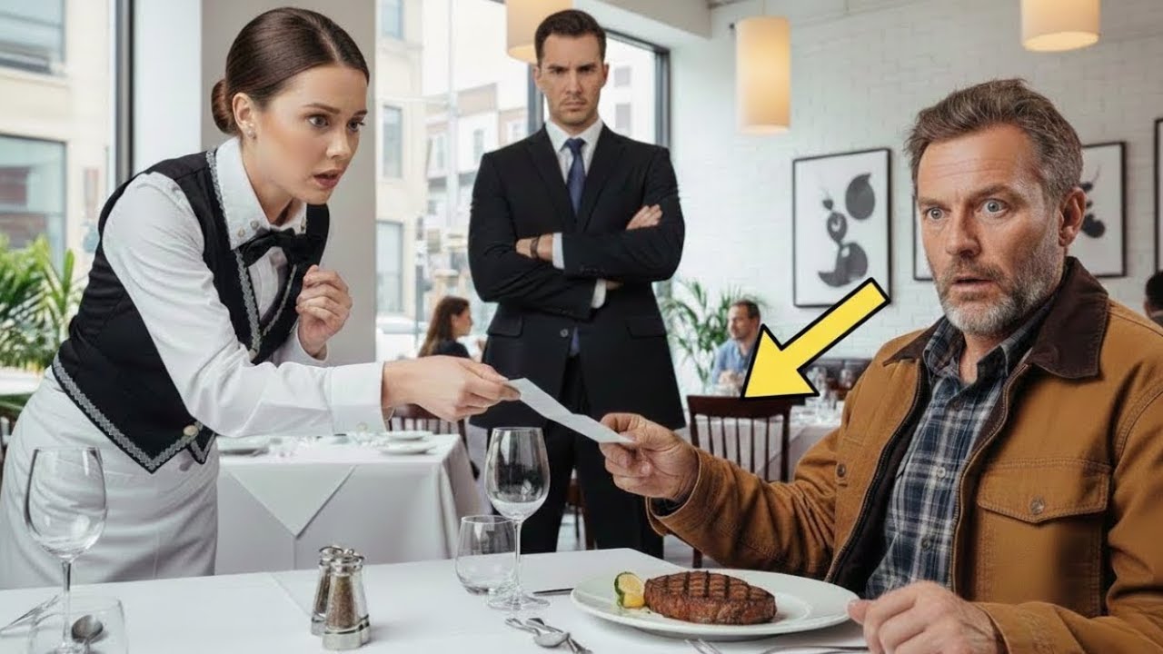 Ein Millionär undercover bestellt ein Steak — der Zettel der Kellnerin änderte alles