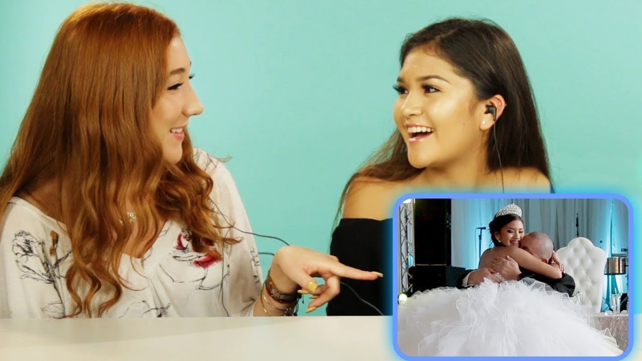 My Dream Quincea&ntilde;era Reacts - Alyssa | AwesomenessTV Reacts w/ Victoria & Alyssa