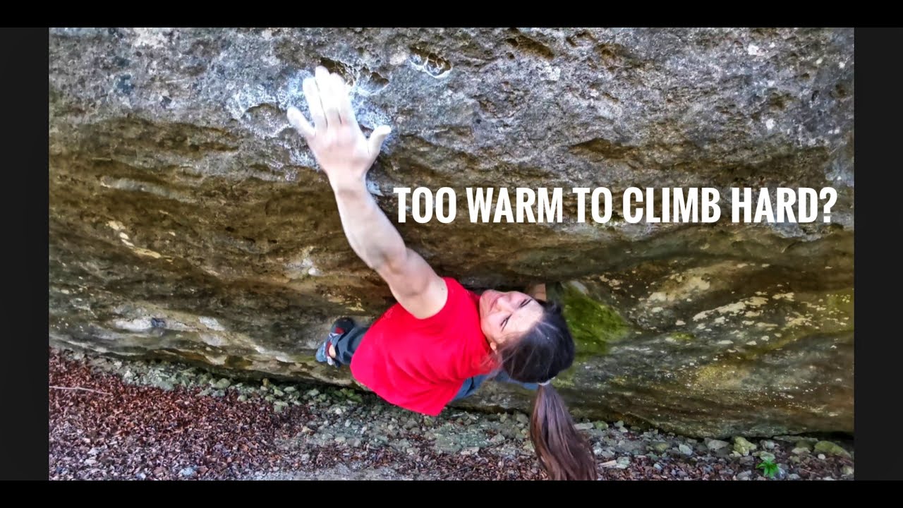 Too warm to climb hard? Bouldering in Frankenjura on 30 °C