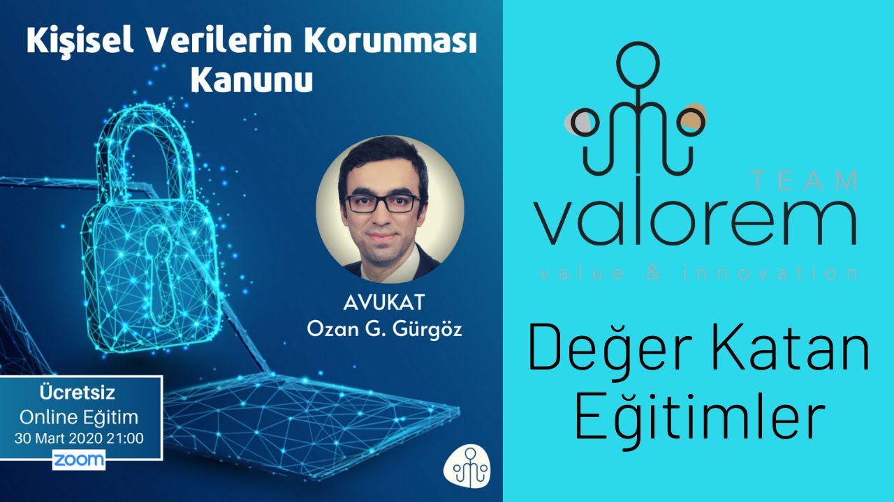 Kişisel Verilerin Korunması Kanunu Temel Eğitimi | KVKK | Av. Ozan G. Gürgöz | KVKK Eğitim