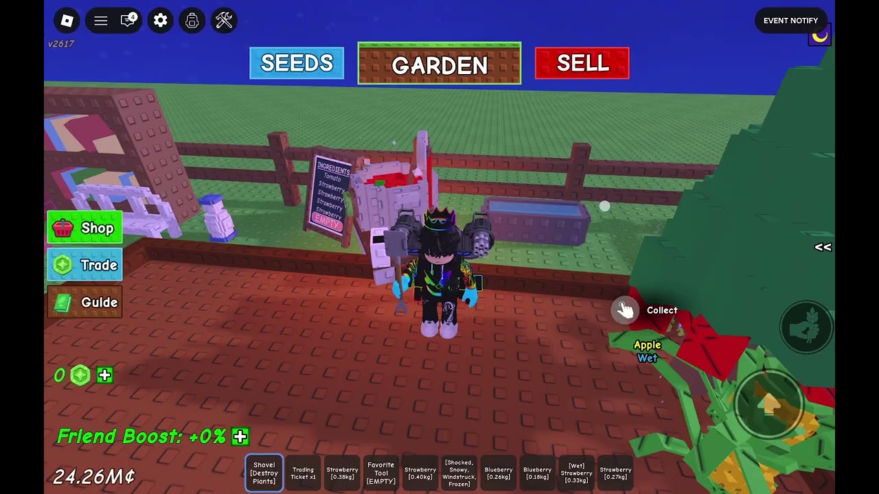Гра Roblox. Серія grow garden 2. Вирощувати сад