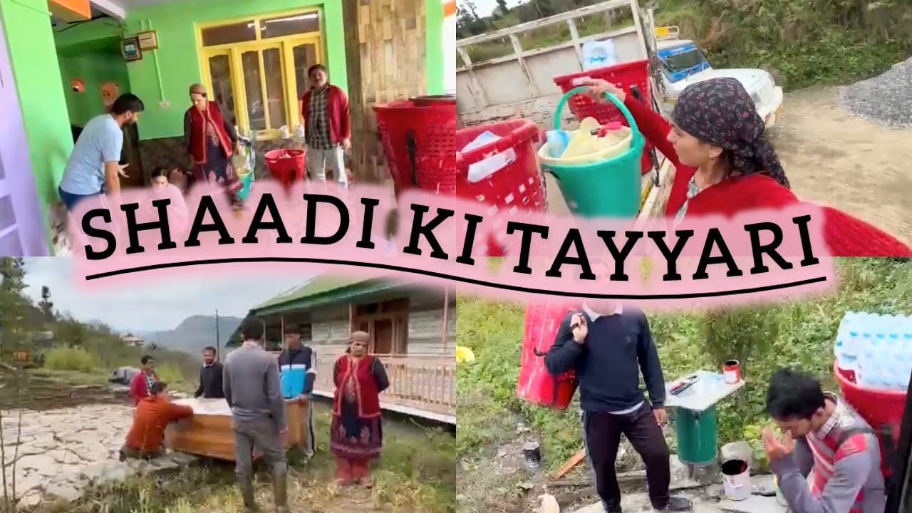 Shaadi ki tayyaari #viralvideo #vlog #likeandsubscribe #chnnel #youtube #familyvlog 
