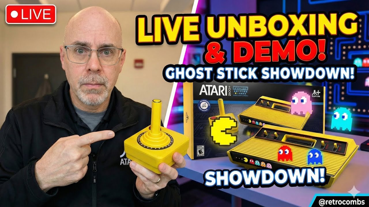🟡 Atari 2600+ Pac-Man Edition LIVE UNBOXING & RETRO NEWS!