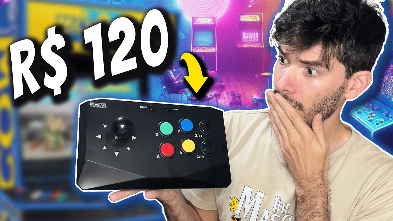 🕹️ FLIPERAMA CASEIRO por R$ 120?? 😱 Conheça o INCRÍVEL Y3 Arcade Stick!