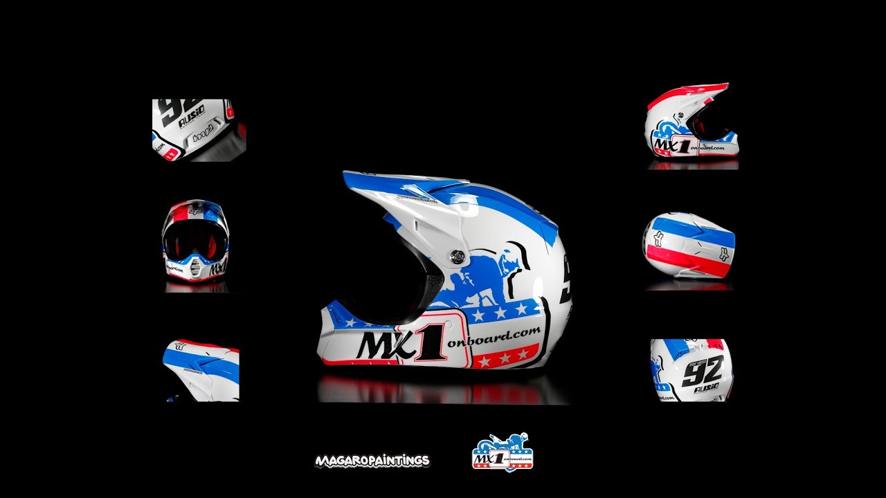 Cómo se pintó el casco de MX1onboard.com