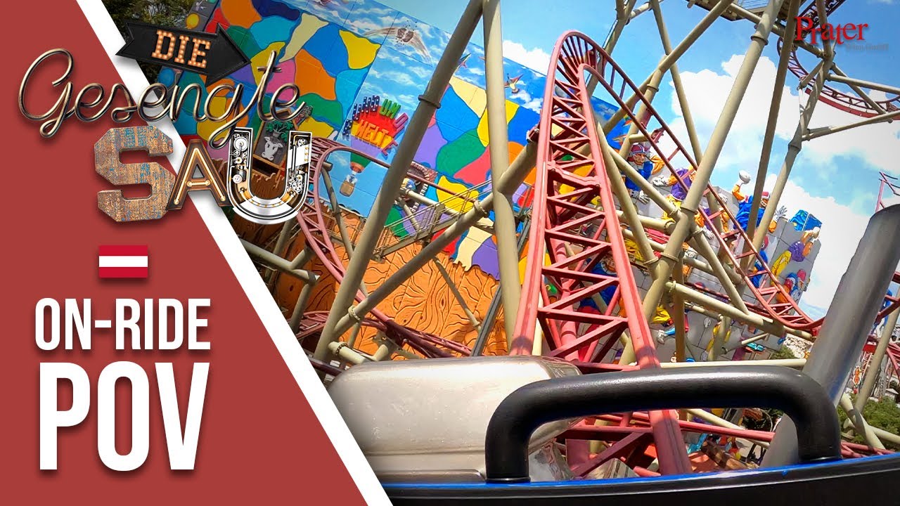 Die Gesengte Sau | Wiener Prater | On-Ride POV 4k60fps - Front | Gerstlauer Bobsled Coaster