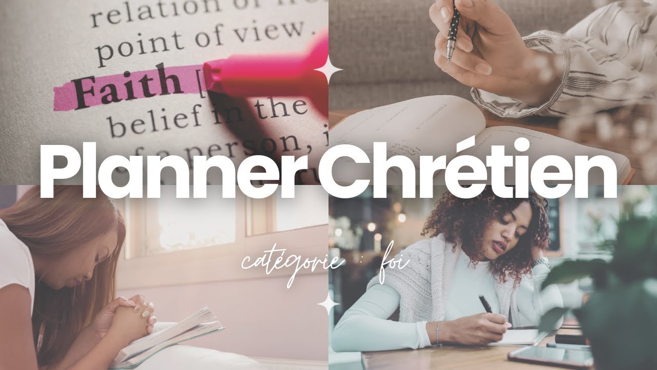 ORGANISATION PLANNER CHRÉTIEN - JOURNAL DE PRIÈRE CHRÉTIENNE