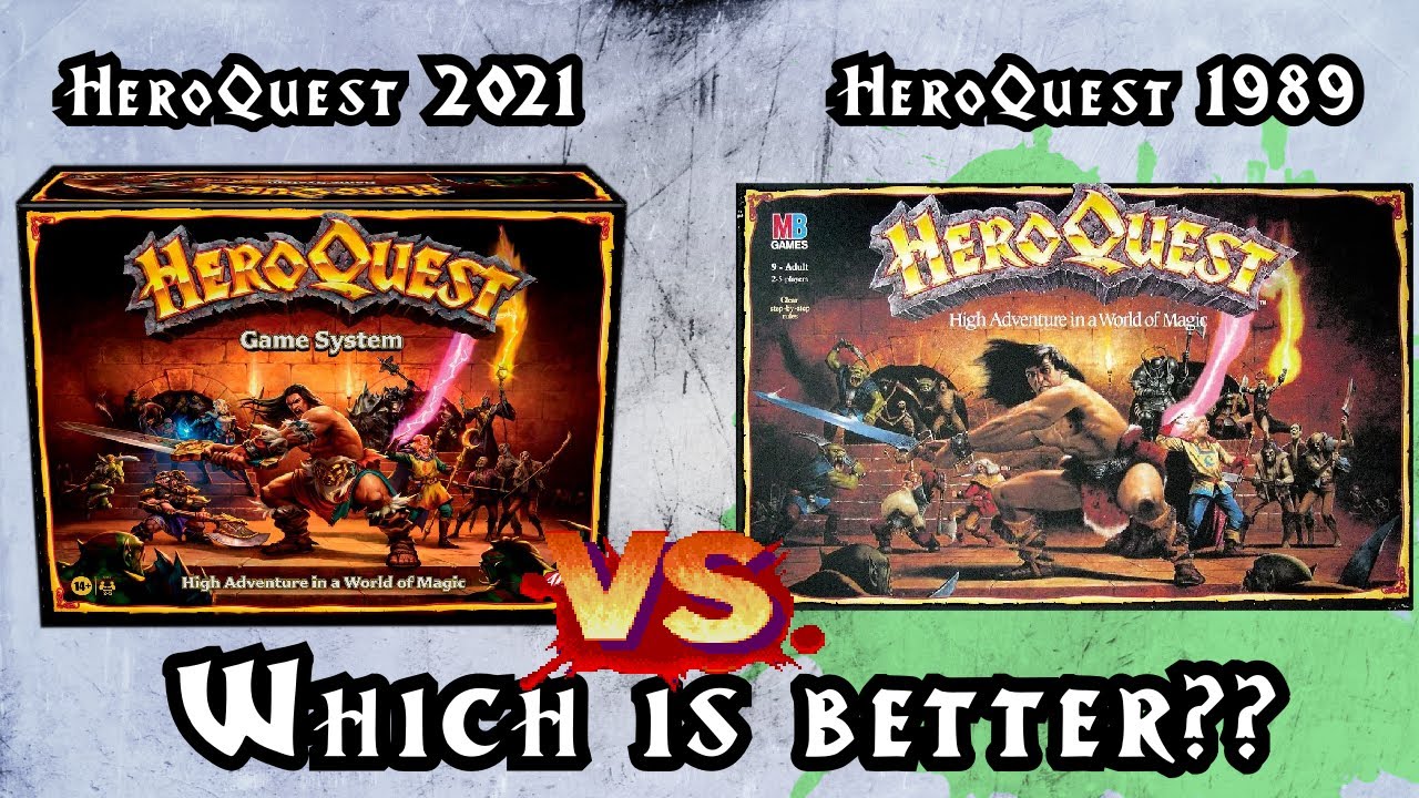 Сравнение версии HeroQuest 2021 Avalon Hill с оригинальной версией Milton Bradley 1989 года