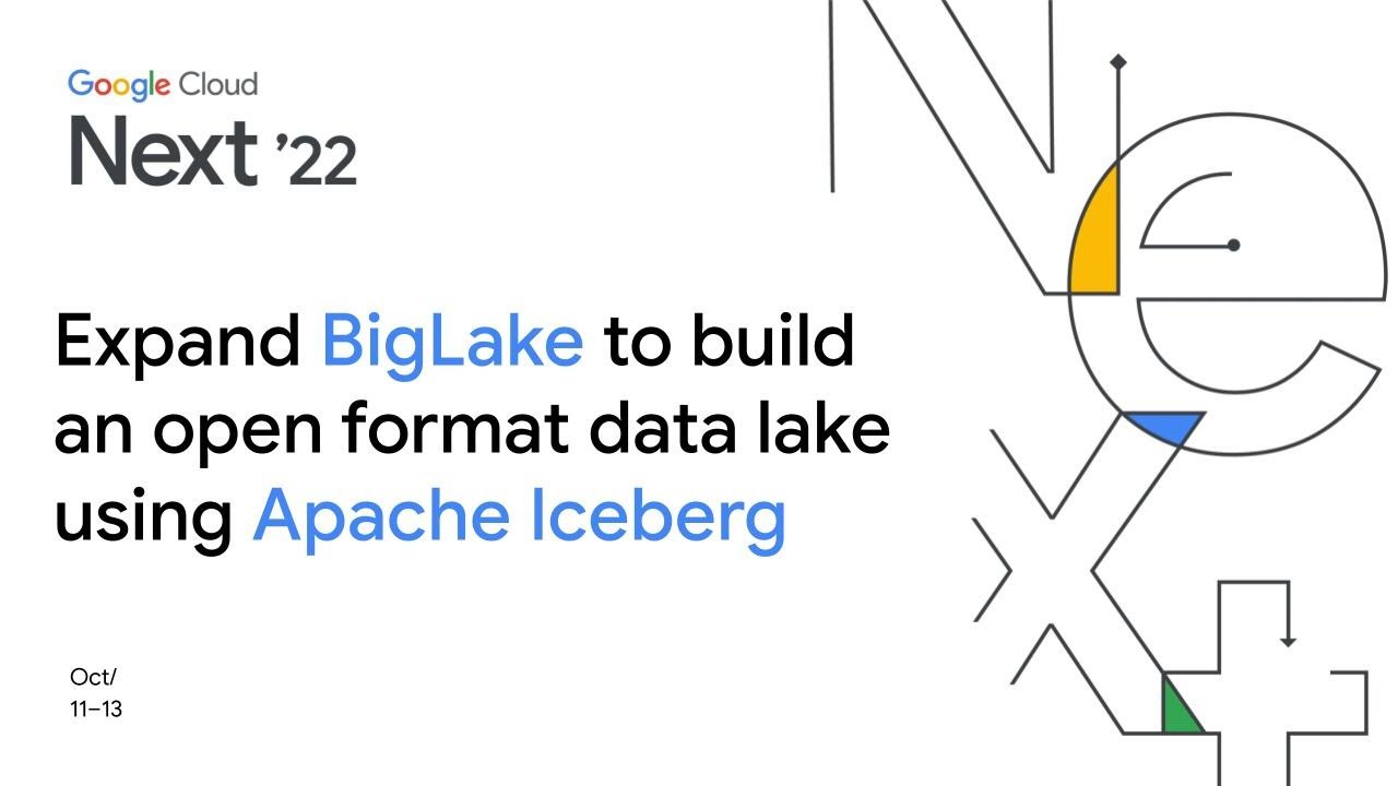 Expand BigLake to build an open format data lake using Apache Iceberg