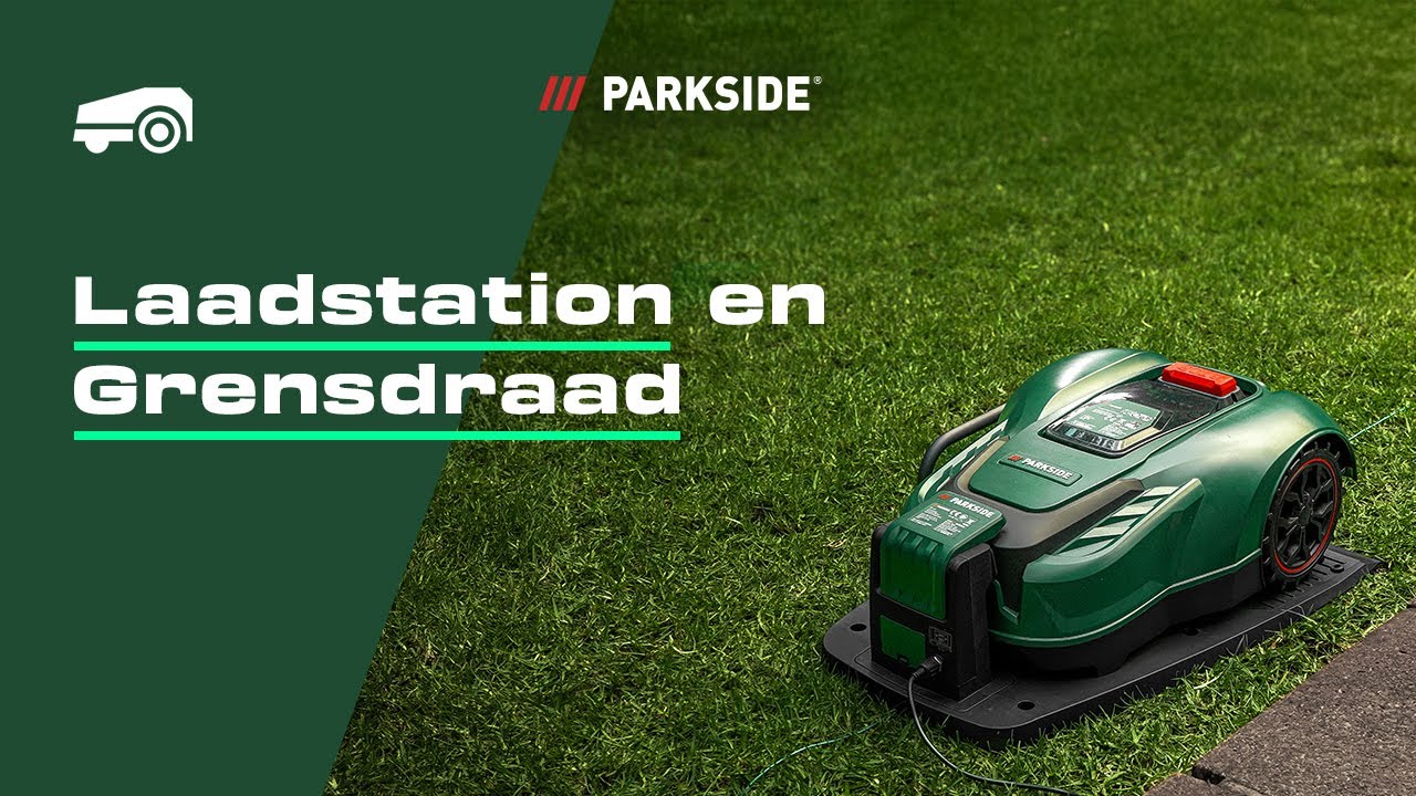 Opzetten van het laadstation & leggen van de grensdraad | PARKSIDE 20 V robotmaaier